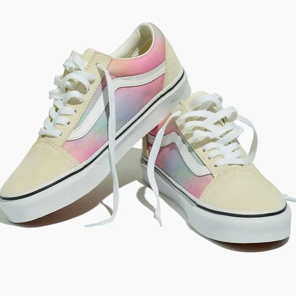 Vans Old Skool Aura Shift & White Skate Sneakers - Picture 8 of 15